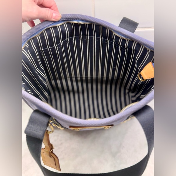 LOUIS VUITTON Y2K Vintage 2006 Blue Canvas Antigua Cabas - Picture 14 of 16